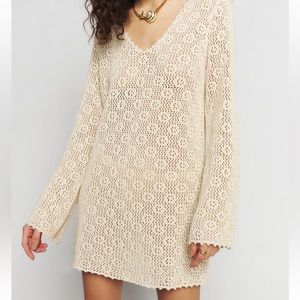 Reformation Isaac Open Knit Mini Dress
